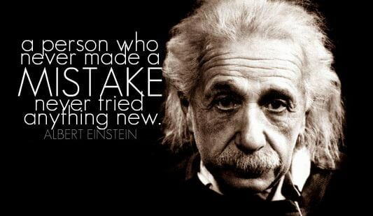 a person who never failed Einstein quote